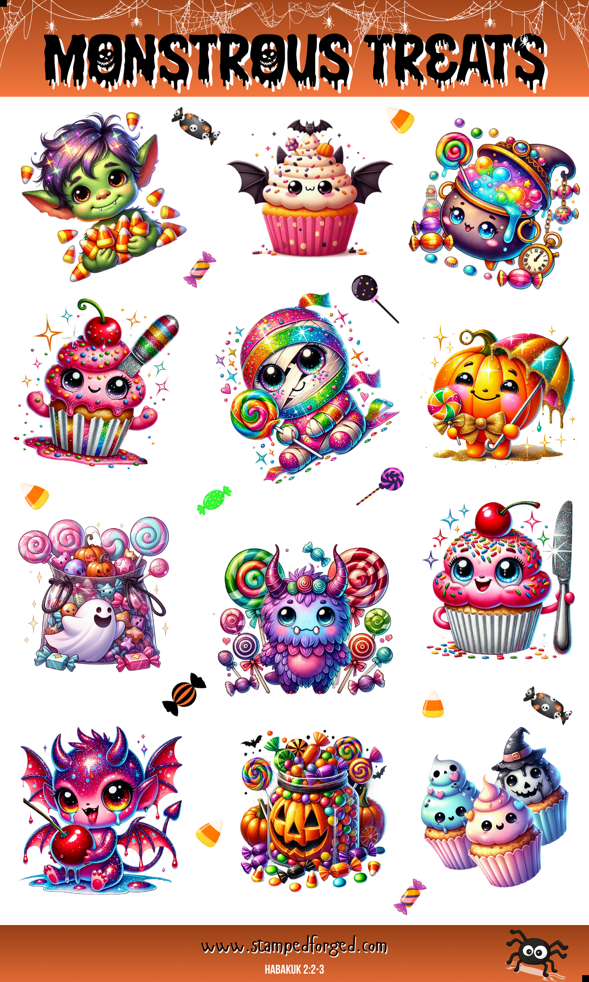 🎃 Monstrous Treats Sticker Sheet