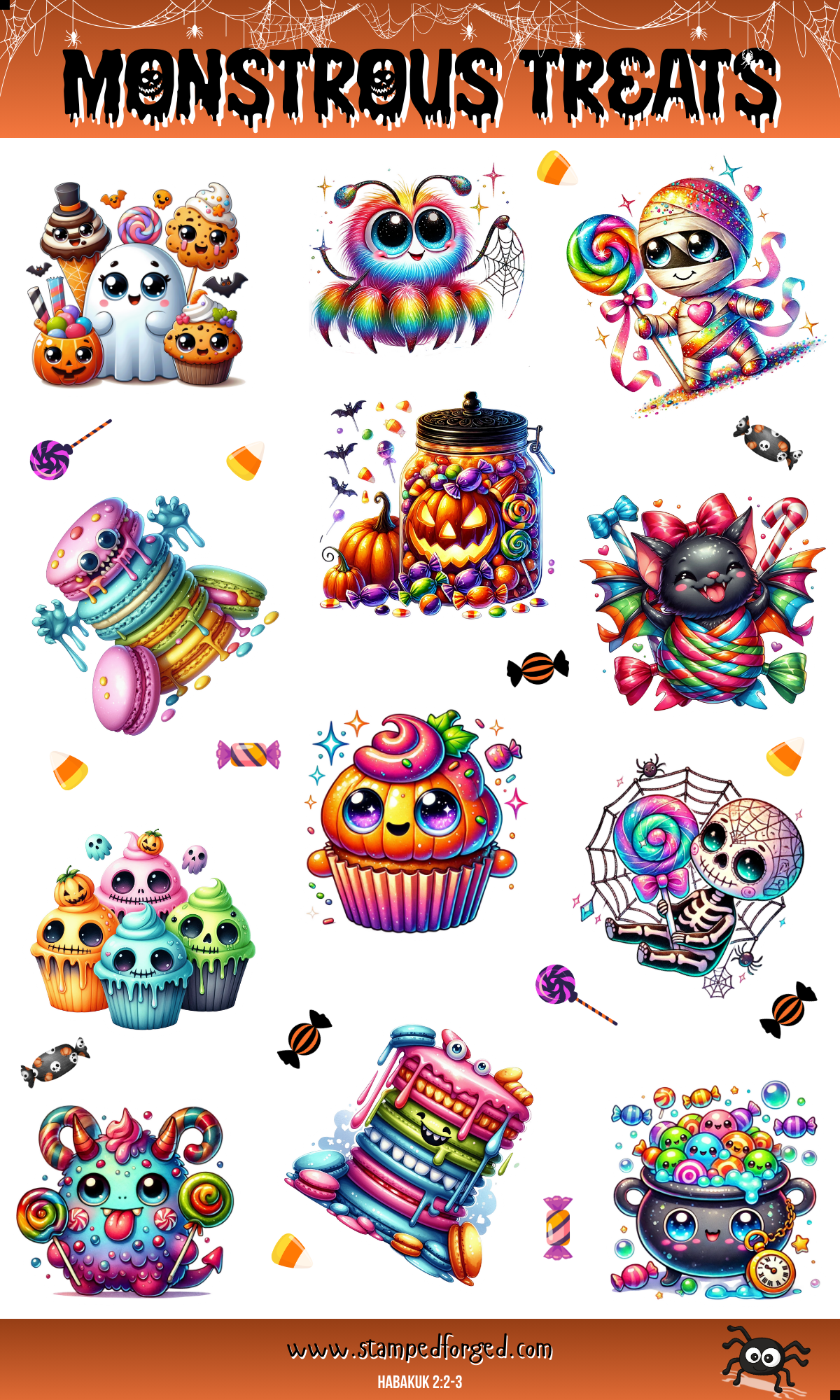 🎃 Monstrous Treats Sticker Sheet