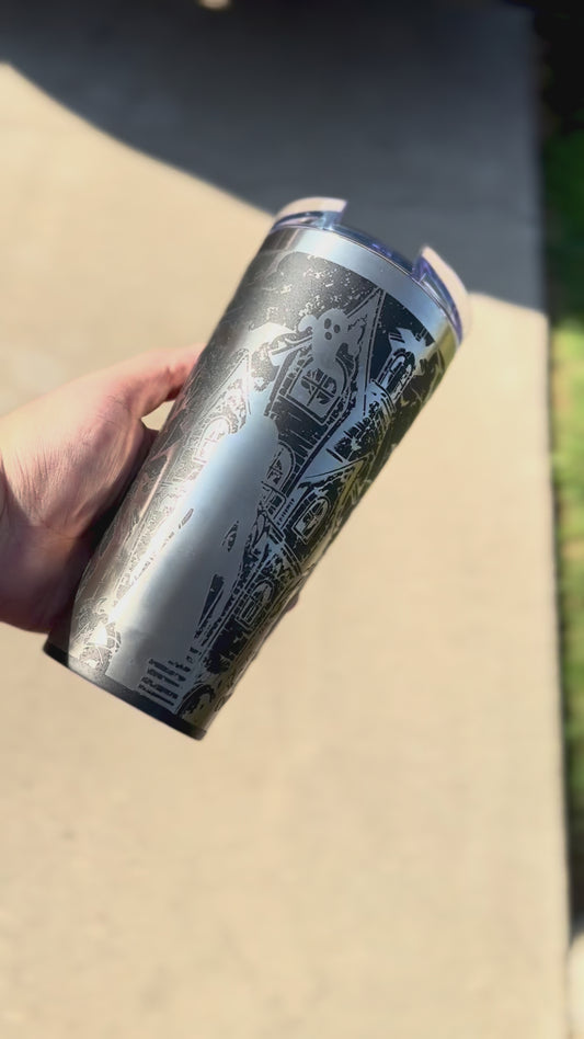 🦇 Fright Night – 20oz Full Wrap Tumbler